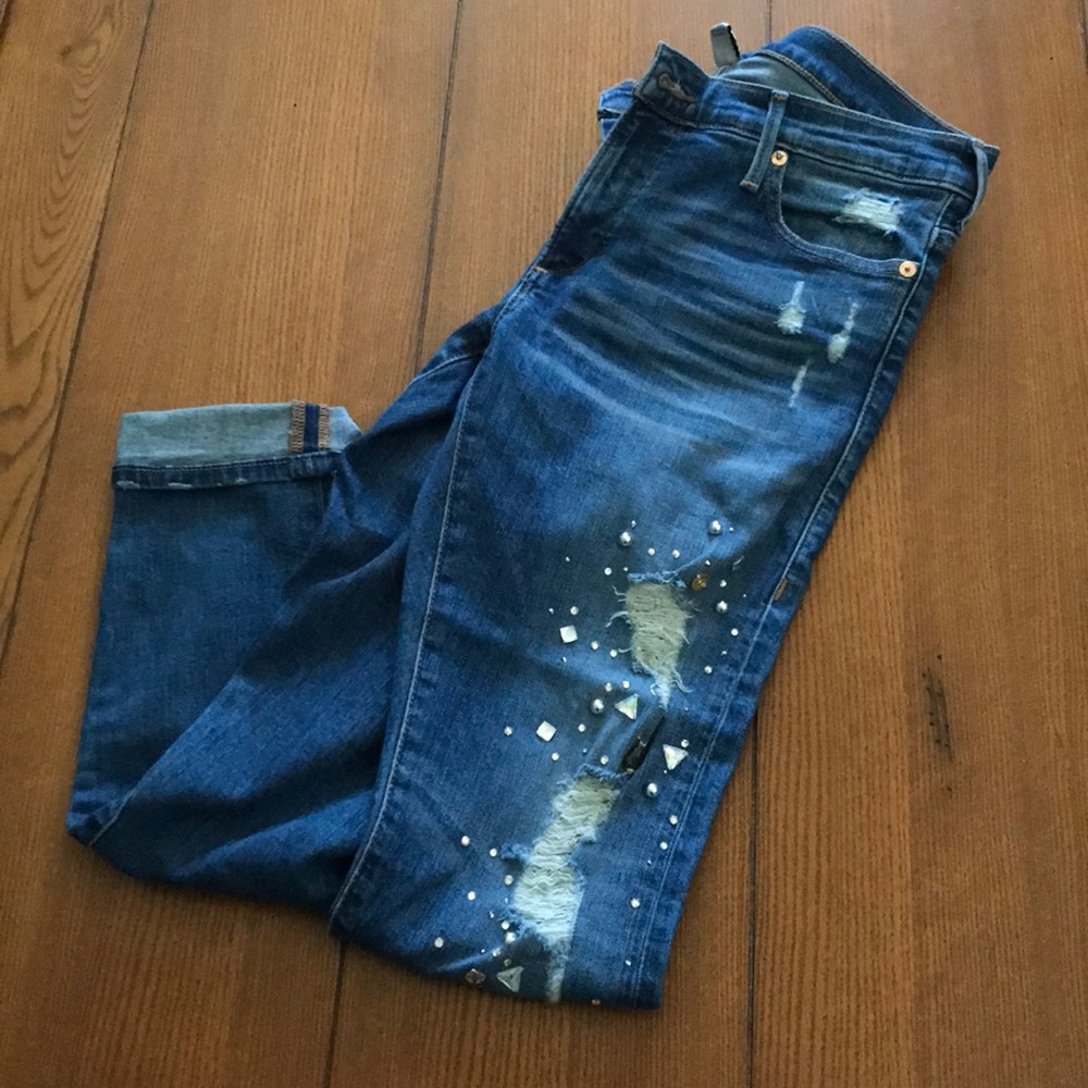 RARE True Religion distressed skinny jeans